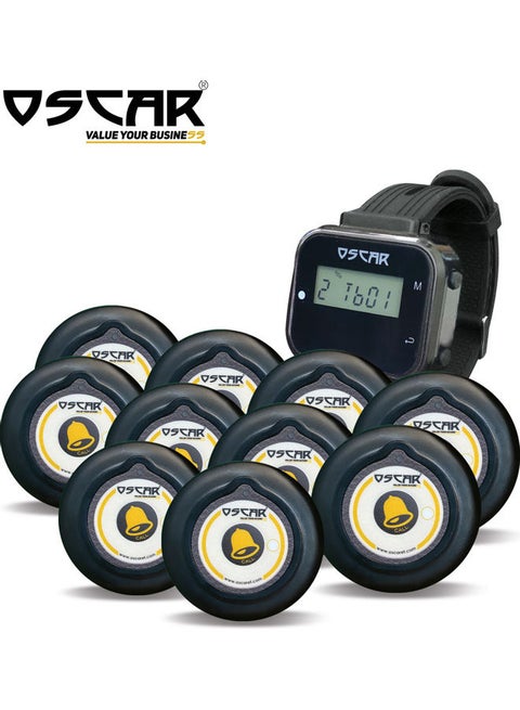 Wrist Pager With Wireless Call Button Black