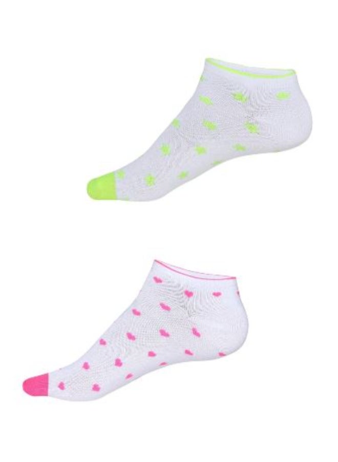 JOCKEY Set Of 2 Pair Of Printed Low Show Socks Assorted Color/Print  - Image 1
