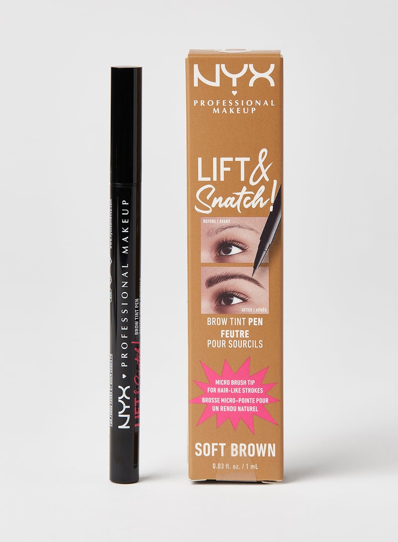 NYX PROFESSIONAL MAKEUP Lift & Snatch! Brow Tint Pen Soft Brown 04 - Image 1
