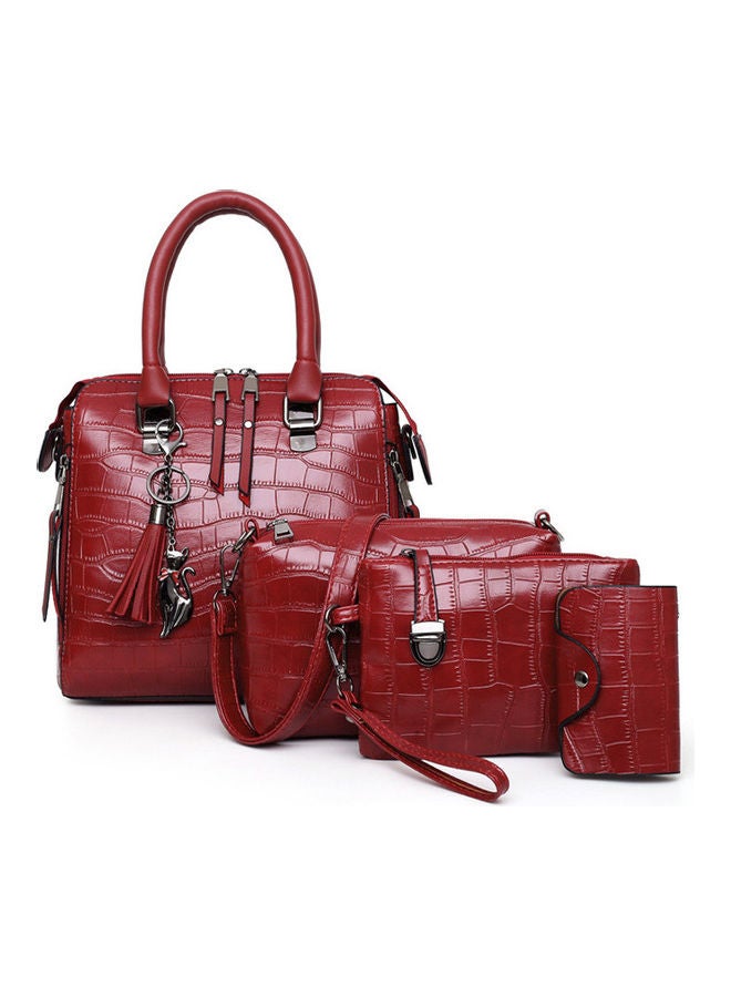 Beauenty 4-Piece One-Shoulder Bag Red 