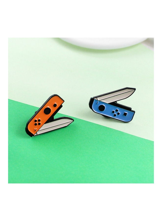 Handle Knives Shell Shape Brooch Pin Badge - Image 4
