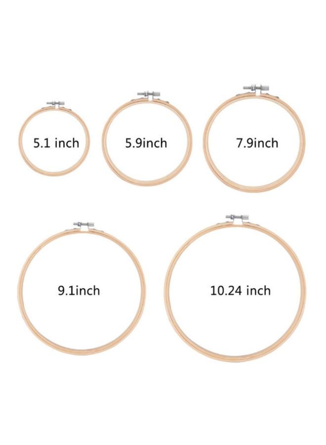 Beauenty 50-Colours Thread Hoops Diy Sewing Kit Red/Yellow/Green - Image 2