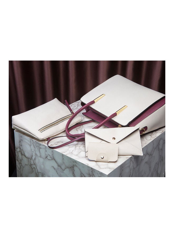Beauenty 3-Piece One-Shoulder Bag White  - Image 3