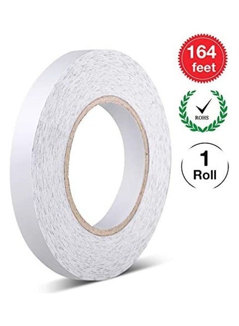 Sticky Fabric Tape Double-Sided White