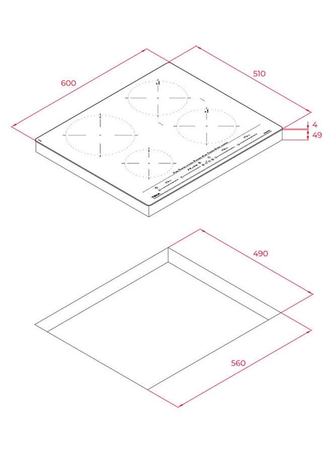 TEKA Izc 64630 St Mst Induction Hob With Direct Functions Multislider And 4 Cooking Zones In 60 Cm 112500026 Grey - Image 4