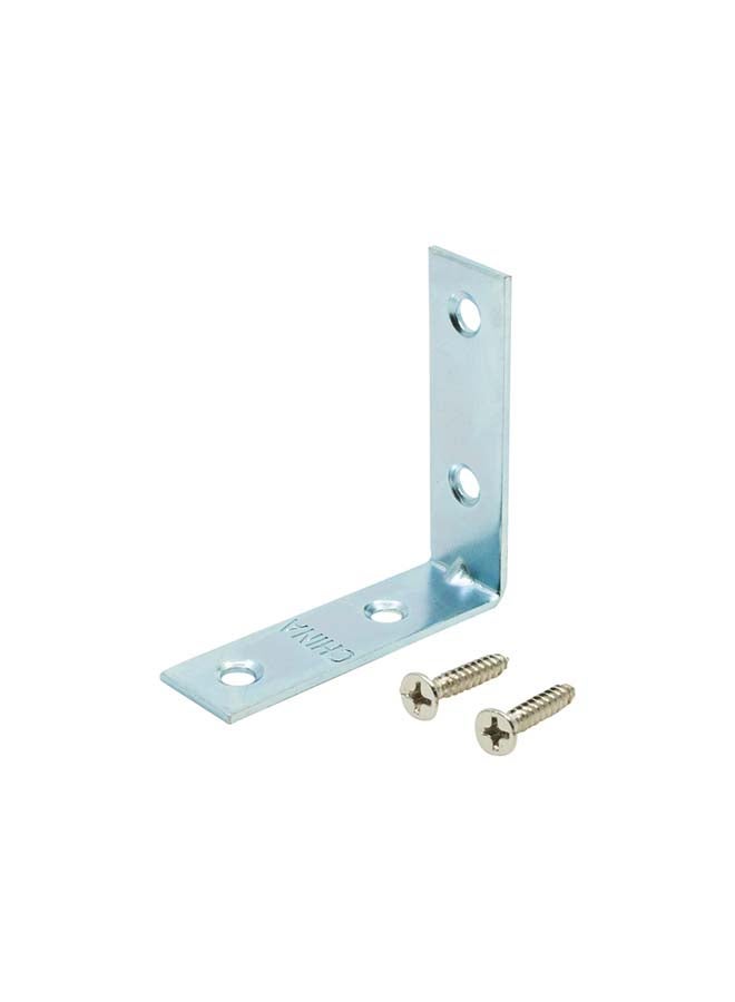 Homesmiths Shelf Bracket silver 6 x 6cm - Image 1