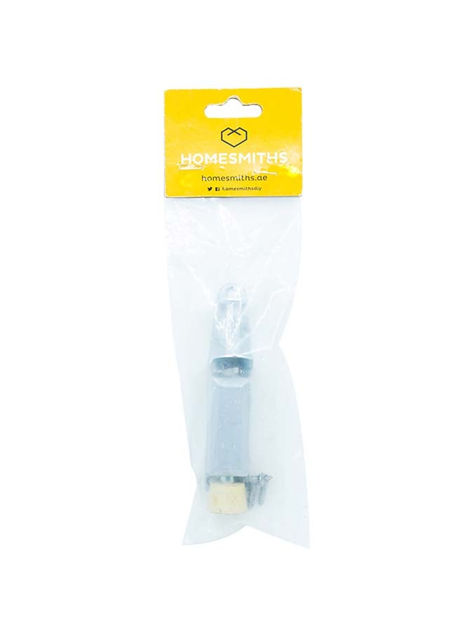 Homesmiths Foot Door Stop silver 5 X 1inch - Image 1