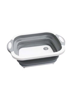 Multi-Functional Foldable Collapsible Cutting Board Grey 40x30x25cm