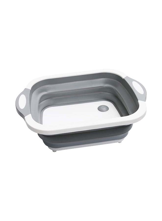 fashionhome - Multi-Functional Foldable Collapsible Cutting Board Grey 40x30x25cm - Image 1