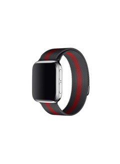 Replacement Band For Apple iWatch All Series BLACK/RED