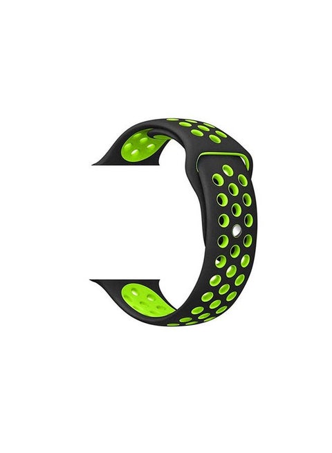 Replacement Band For Apple Watch All Series Black/Green