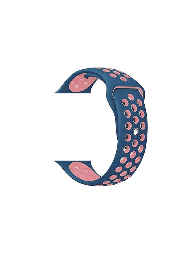Generic - Replacement Band For Apple Watch All Series Blue/Pink - Image 1