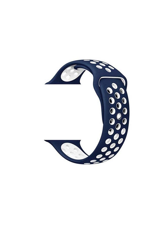 Generic - Replacement Band For Apple Watch All Series Blue/White - Image 1