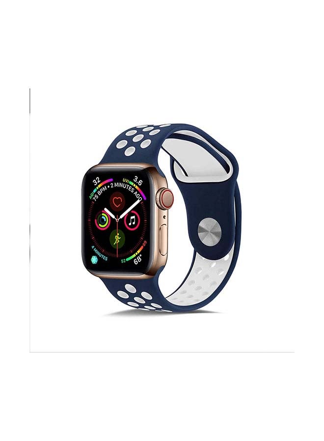 Generic - Replacement Band For Apple Watch All Series Blue/White - Image 1