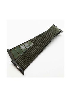 Generic Nylon Sport Replacement Band For Apple Watch All Series Dark Green  - Image 3