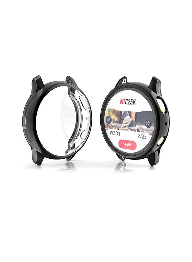 Solid Protective Bumper Case Cover For Samsung Active 2 44mm Black/Clear - Image 1