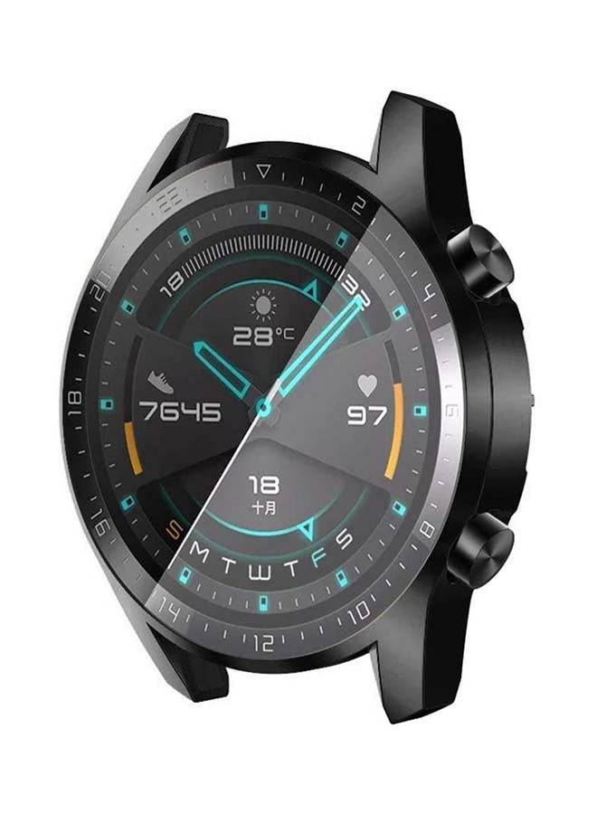 Bumper Case Cover for Huawei Watch GT2 46mm BLACK/CLEAR - Image 2