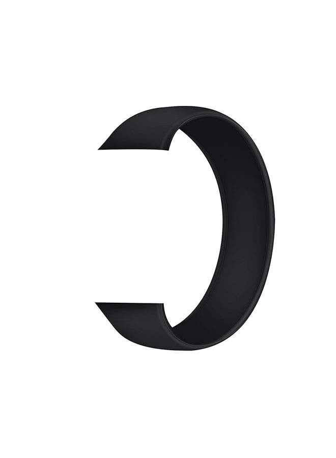 Generic - Silicon Solo Loop Replacement Band For Apple Watch All Series Black - Image 1
