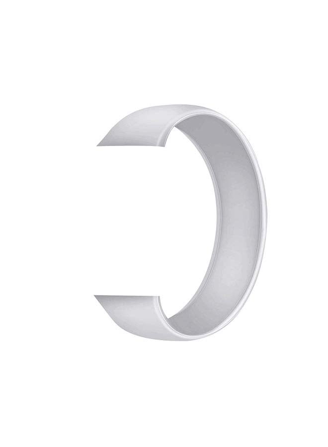Generic - Silicon Solo Loop Replacement Band For Apple Watch All Series White - Image 1