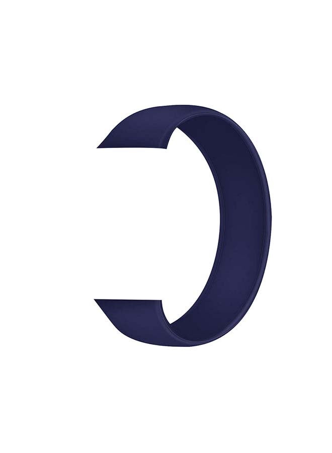 Generic - Silicon Solo Loop Replacement Band For Apple Watch All Series Dark Blue - Image 1