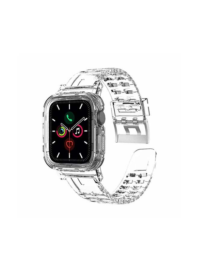 Transluscent Fluorescent Replacement Band For Apple Watch All Series Clear - Image 1