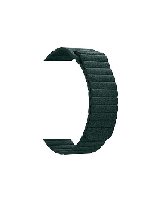 Leather Loop Replacement Band For Apple Watch All Series Compatible with 49mm/45mm/44mm/42mm Green