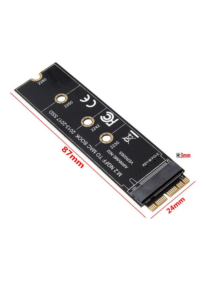 M.2 NVME SSD Convert Adapter Card Black - Image 3