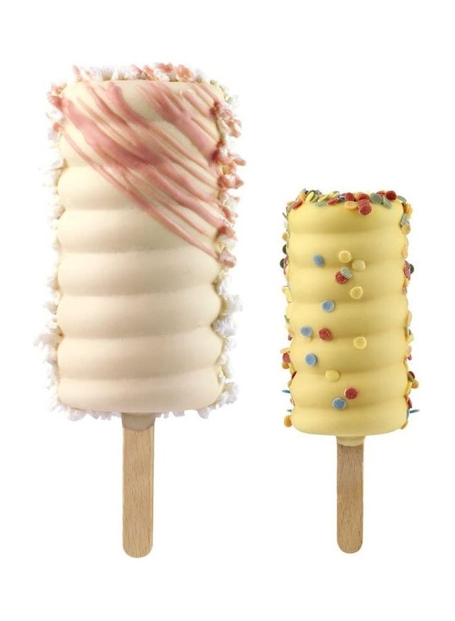 XiuWoo Set Of 100 Easy Wooden Sticks For Ice Cream Bars Brown - Image 4