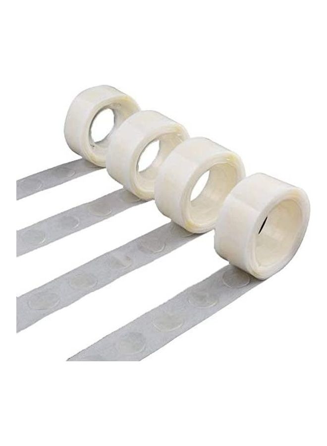 Generic 4-Piece Double Side Adhesive Tapes Clear 