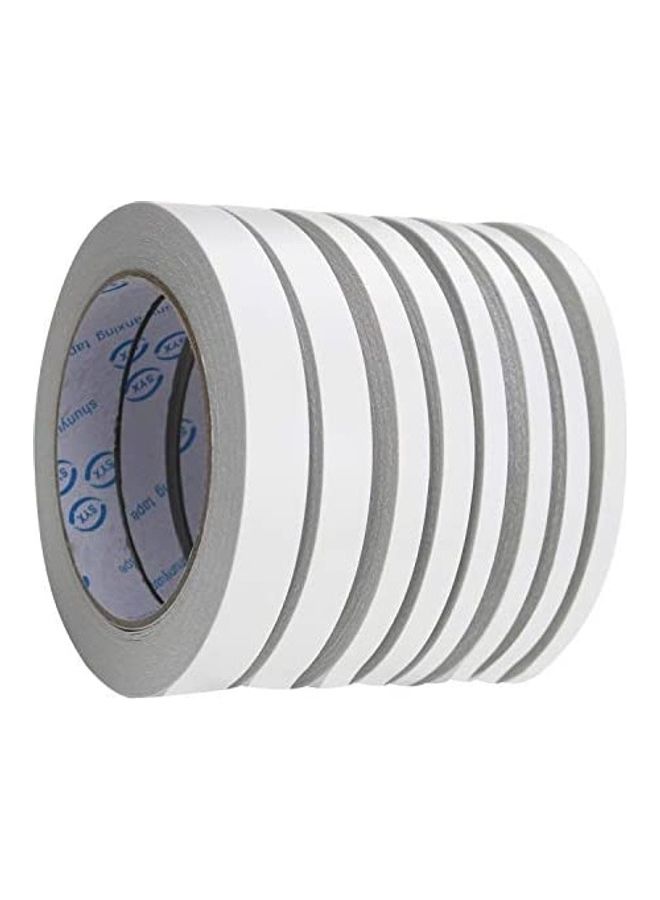 8 Rolls Double-Sided Adhesive Sticky Tape White - v1615452169/N45120952A_1