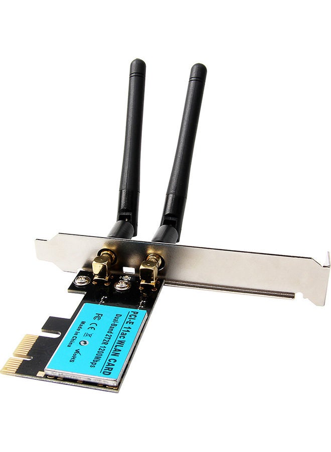 Generic 1200M PCI-E Wireless Network Card Black  - Image 1