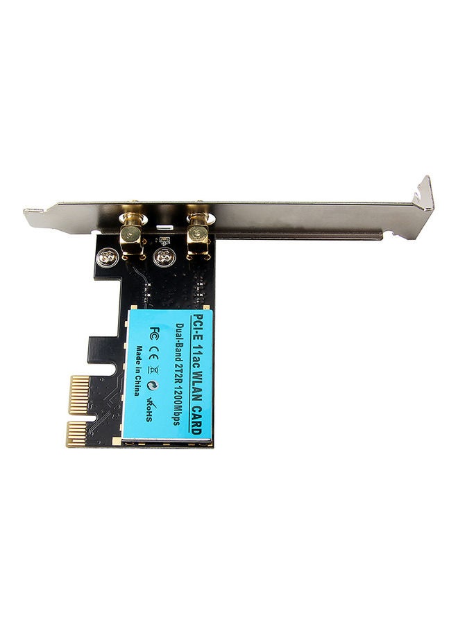 Generic - 1200M PCI-E Wireless Network Card Black - Image 1