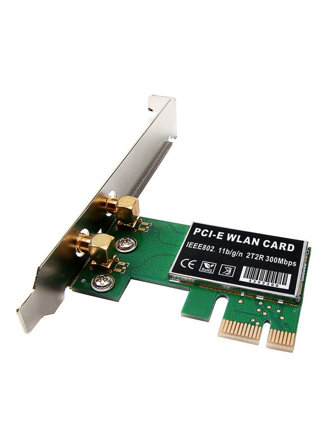 Generic 300M PCI-E Wireless Network Card Green  - Image 3