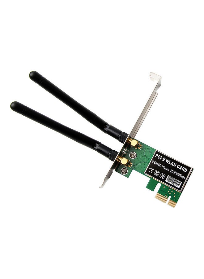 Generic 300M PCI-E Wireless Network Card Green  - Image 4