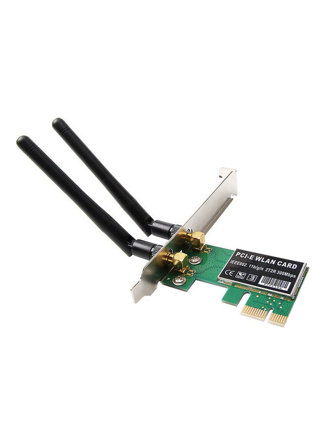Generic 300M PCI-E Wireless Network Card Green  - Image 5