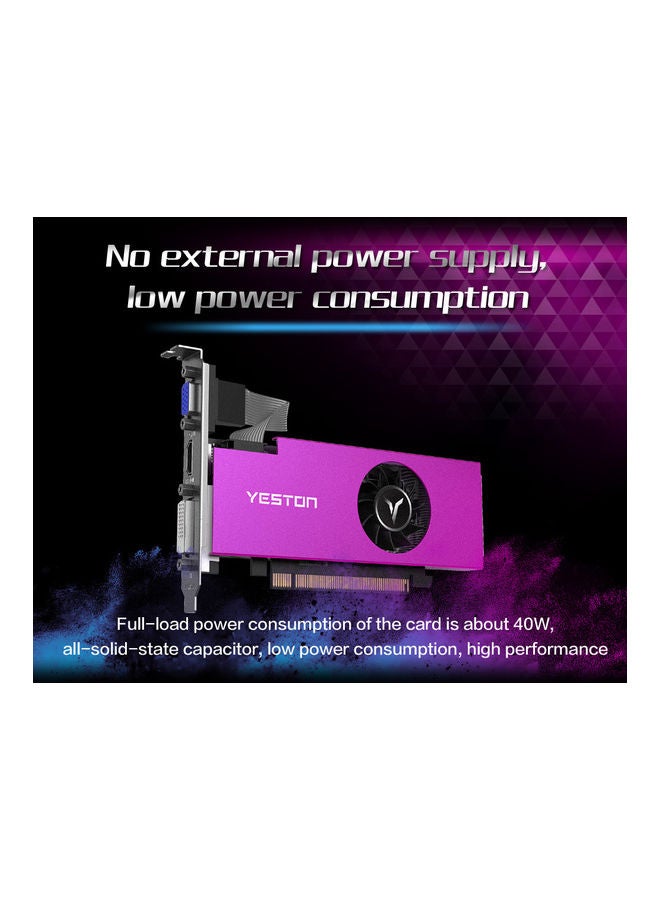 yeston RX550-4G D5 LP Graphics Cards Radeon Chill 4GB Memory Pink  - Image 4