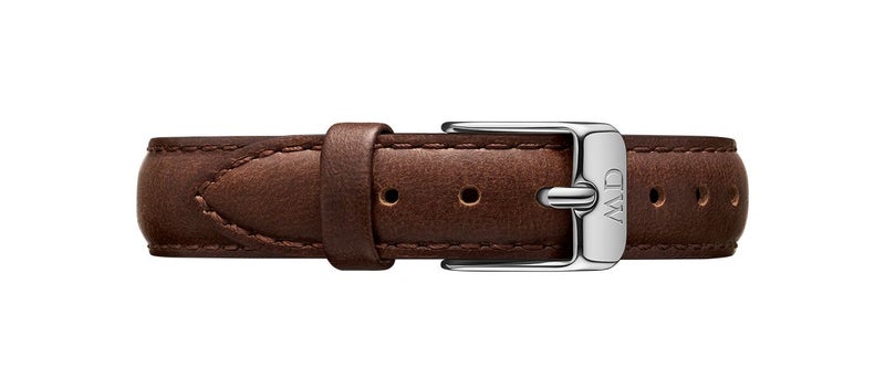 DANIEL WELLINGTON Women's Petite Bristol Leather Watch Band 