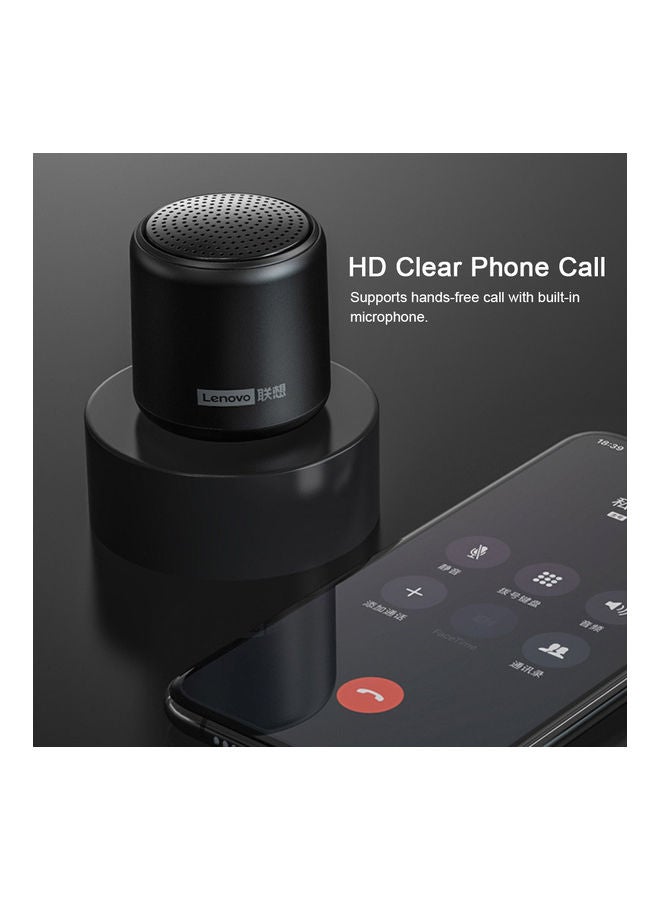 Lenovo L01 Mini Wireless Bluetooth 5.0 Speaker Black  - Image 2