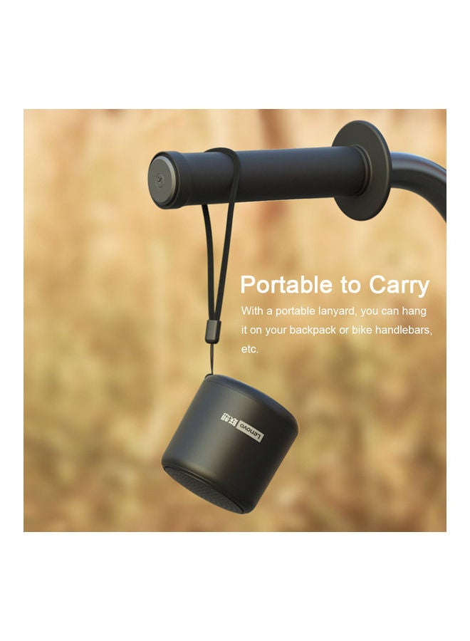 Lenovo L01 Mini Wireless Bluetooth 5.0 Speaker Black  - Image 4