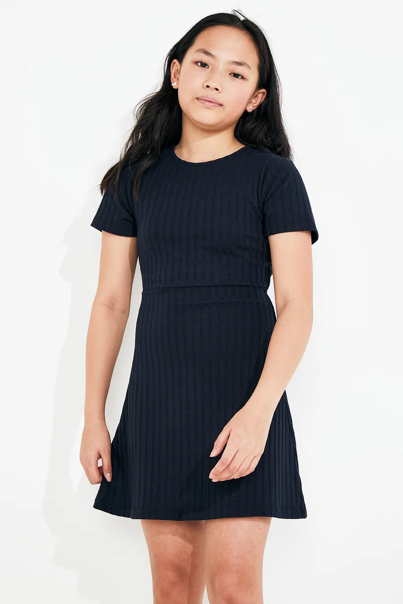 Bardot Junior Girls Zalia Twist Dress Fr Navy