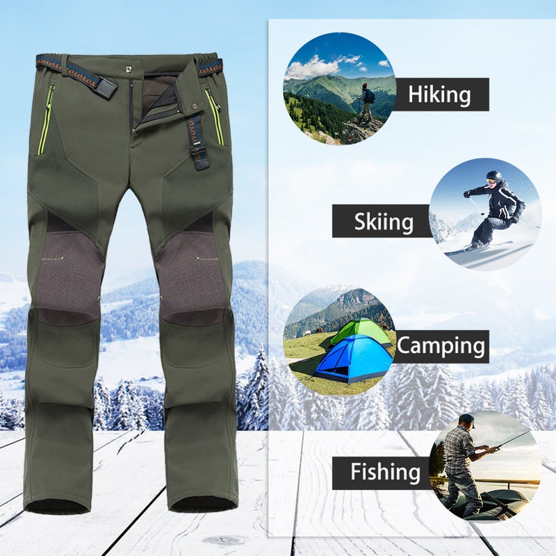Fleece Removable Outdoor Sports Pants Grey  - Image 3