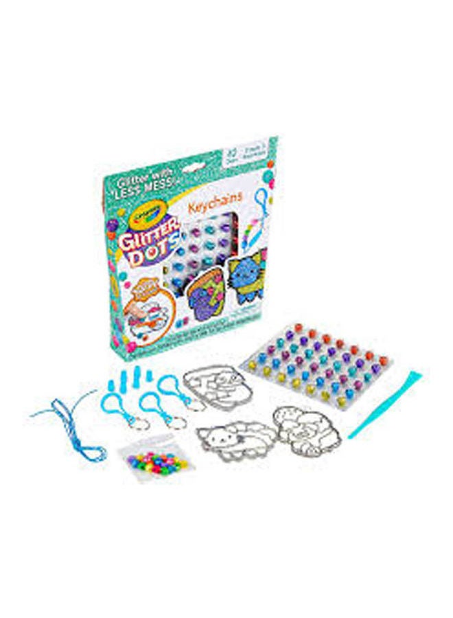 كرايولا مجموعة صناعة سلسلة المفاتيح جليتر دوتس - Image 1