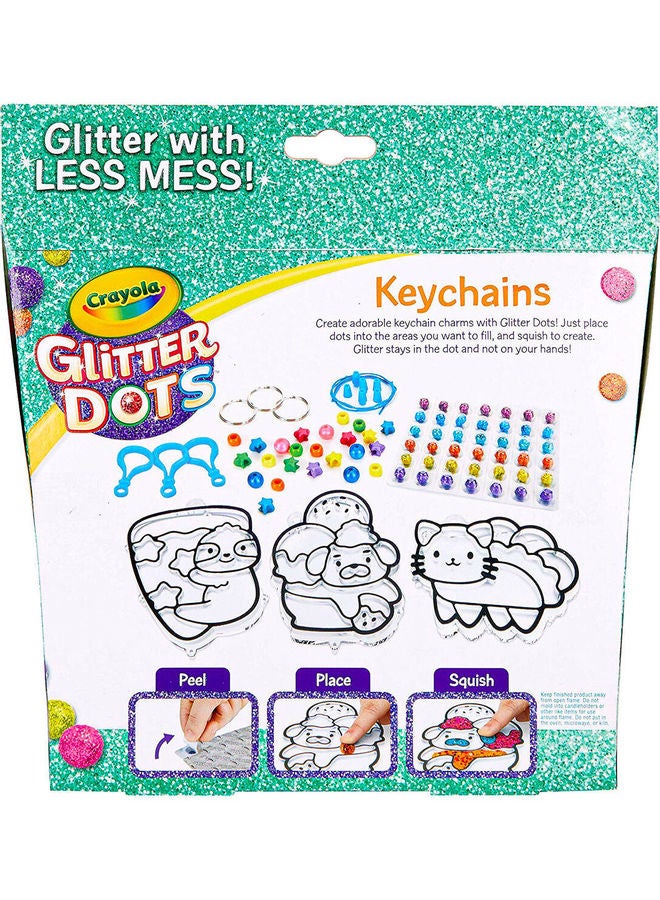 كرايولا مجموعة صناعة سلسلة المفاتيح جليتر دوتس - Image 2