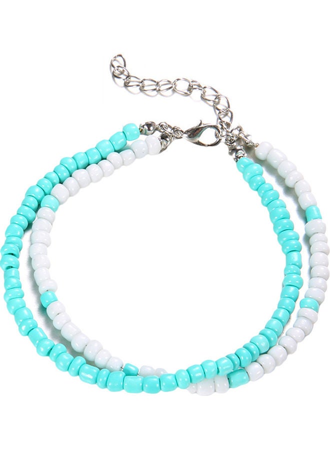Double Layers Beaded Anklet