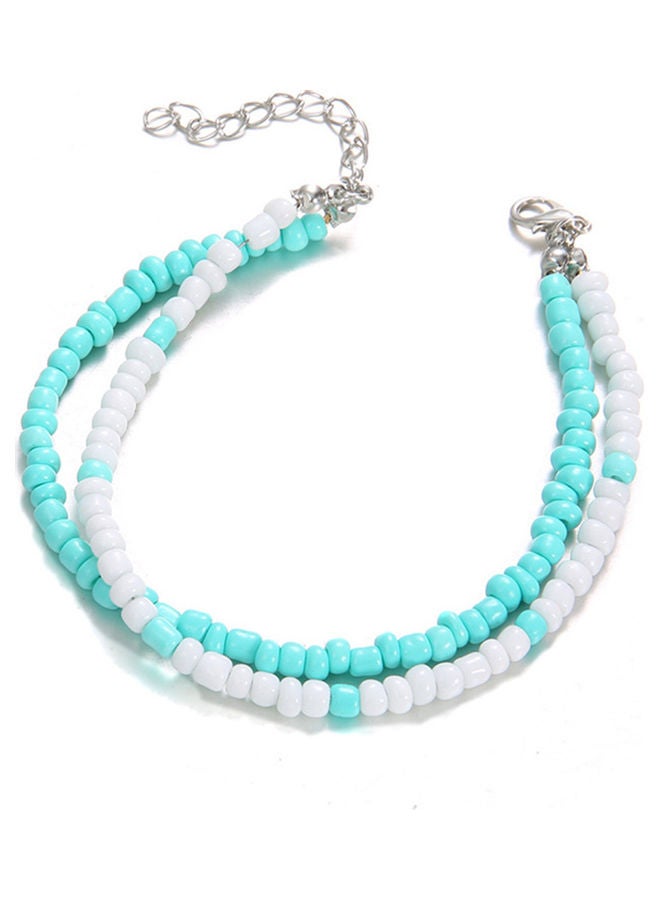 Double Layers Beaded Anklet