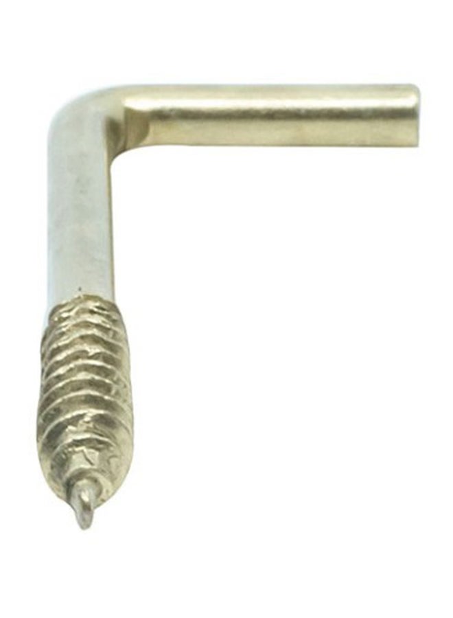 Homesmiths 5-Piece Stainless Steel Brass Plated Square Hook Set Silver - Image 3