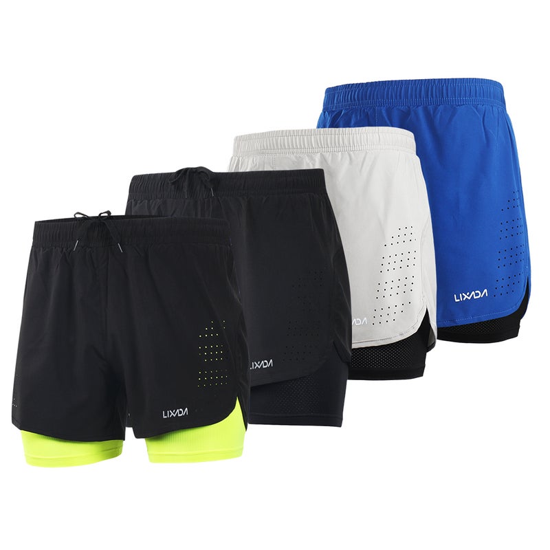 2-in-1 Running Shorts Black - Image 3