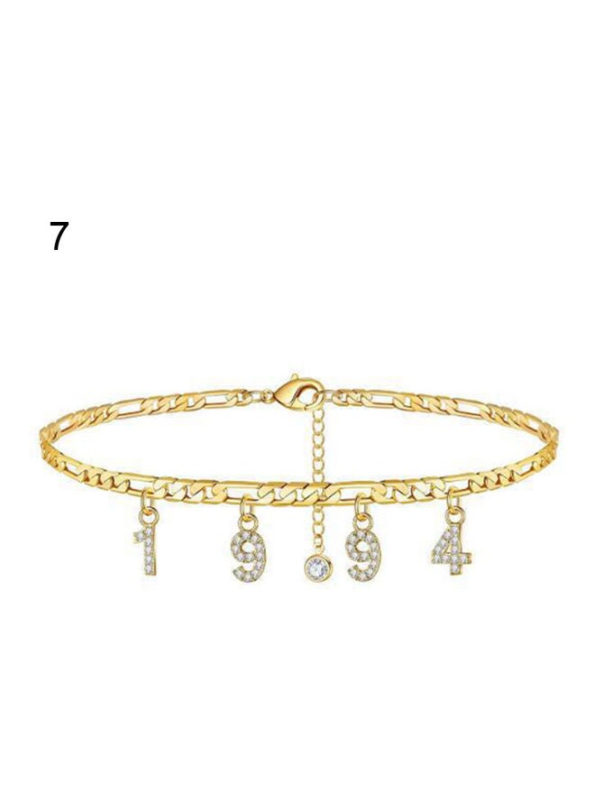 Generic - Numeric Stone Studded Anklet - Image 1