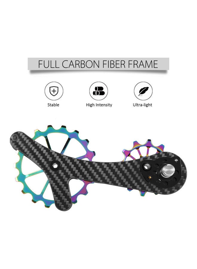 Generic 18T Carbon Fiber Rear Derailleurs Guide Bike Ceramic Bearing Jockey Pulley Wheel Set - Image 5