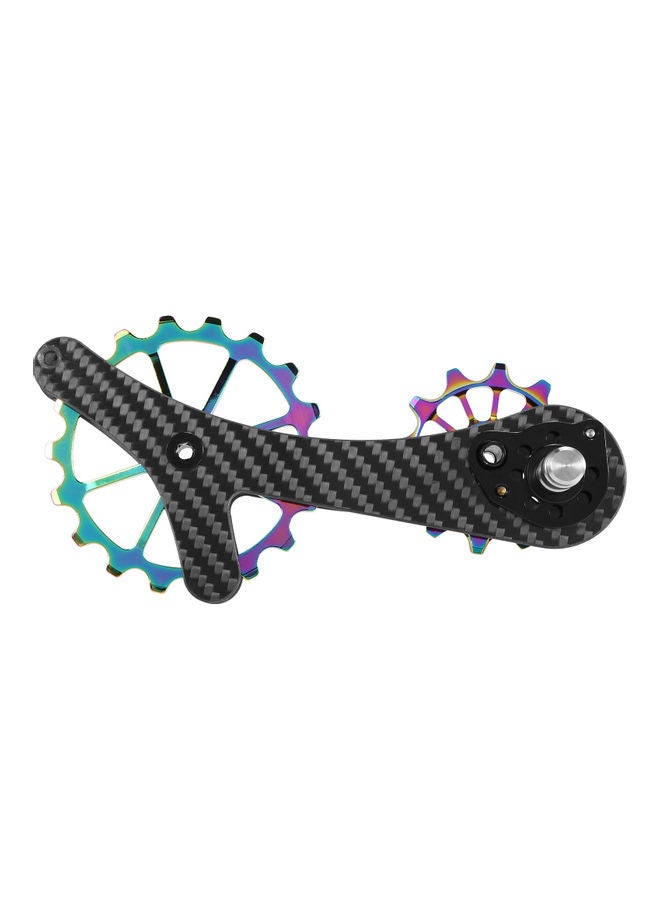 Generic 18T Carbon Fiber Rear Derailleurs Guide Bike Ceramic Bearing Jockey Pulley Wheel Set - Image 2